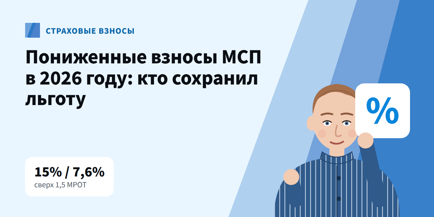 Льгота по взносам МСП